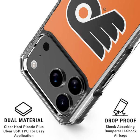 NHL Philadelphia Flyers Logo iPhone 17 Pro Clear Case