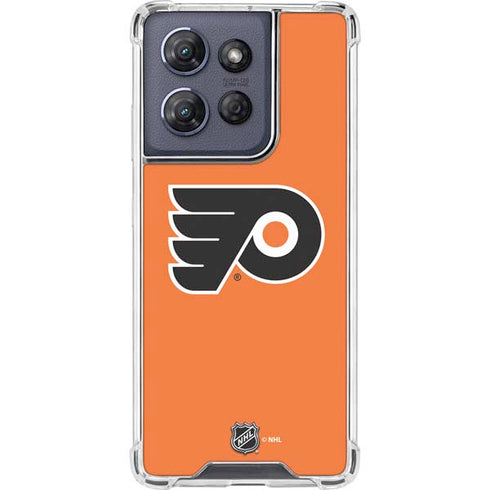 NHL Philadelphia Flyers Logo Moto G Play 5G (2025) Clear Case