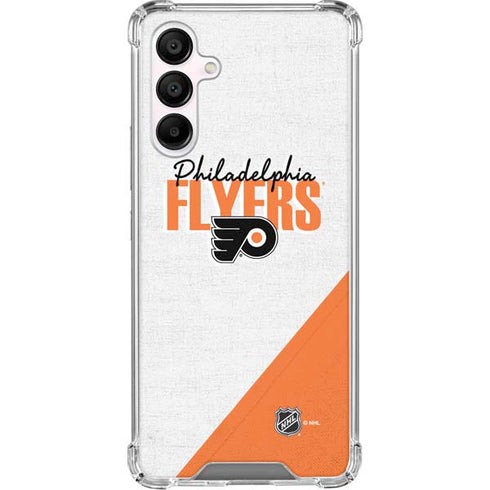 NHL Philadelphia Flyers Script Galaxy A16 5G Clear Case
