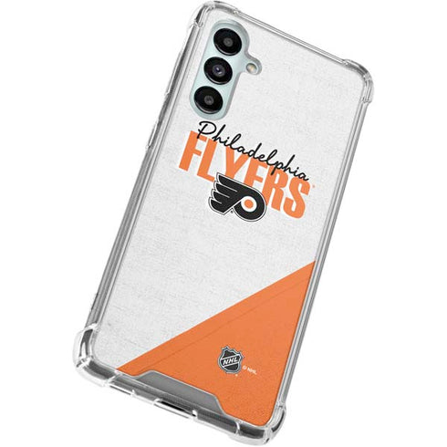 NHL Philadelphia Flyers Script Galaxy A16 5G Clear Case