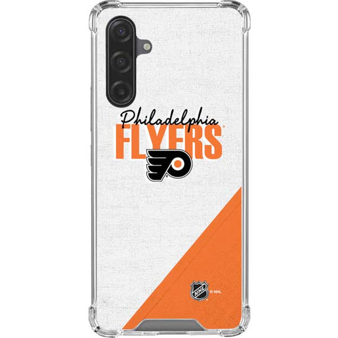 NHL Philadelphia Flyers Script Galaxy A17 Clear Case