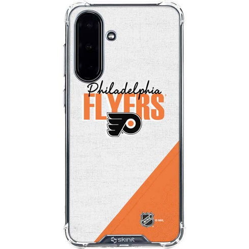 NHL Philadelphia Flyers Script Galaxy A36 5G Clear Case