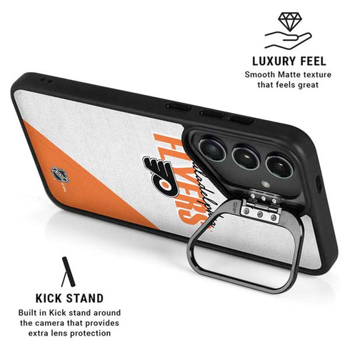 NHL Philadelphia Flyers Script Galaxy S25 Kickstand Case