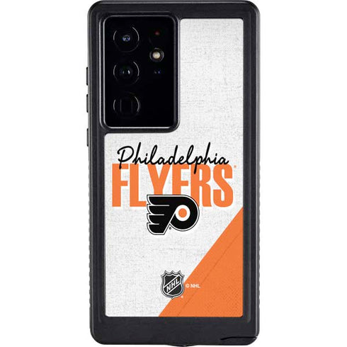 NHL Philadelphia Flyers Script Galaxy S24 Ultra Waterproof Case