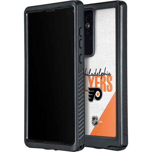 NHL Philadelphia Flyers Script Galaxy S24 Ultra Waterproof Case