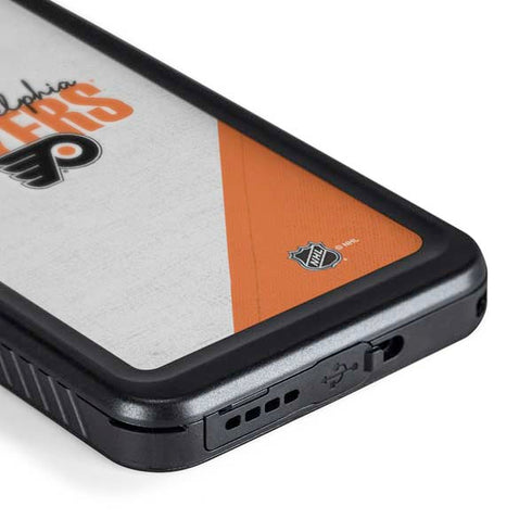 NHL Philadelphia Flyers Script Galaxy S24 Waterproof Case