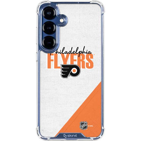 NHL Philadelphia Flyers Script Galaxy S25 Clear Case