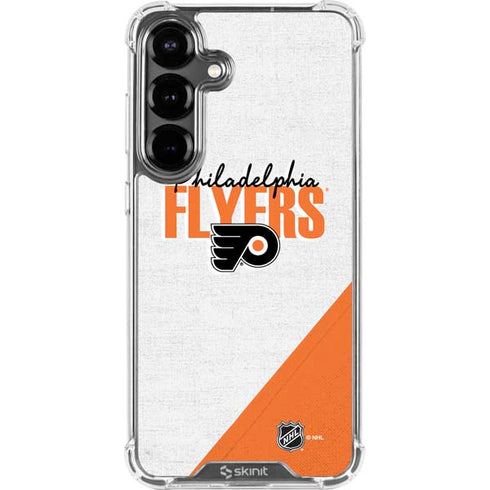 NHL Philadelphia Flyers Script Galaxy S26 Clear Case