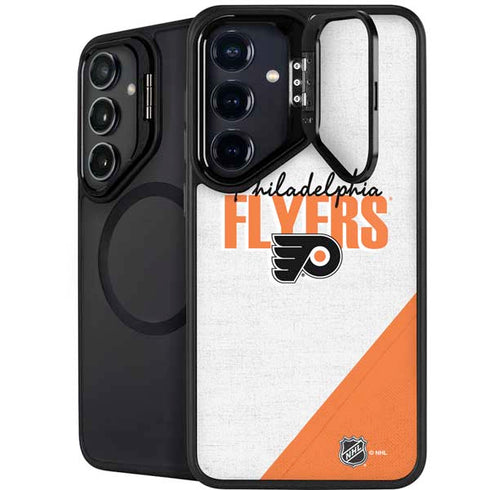 NHL Philadelphia Flyers Script Galaxy S26 Plus Kickstand Case
