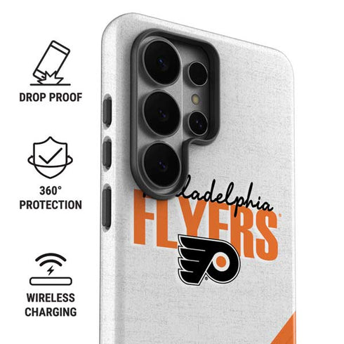 NHL Philadelphia Flyers Script Galaxy S26 Ultra Impact Case