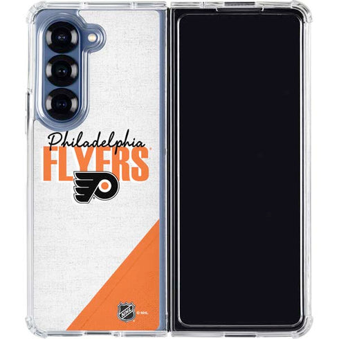 NHL Philadelphia Flyers Script Galaxy Z Fold6 Clear Case