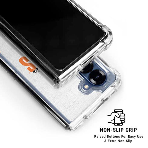 NHL Philadelphia Flyers Script Galaxy Z Fold6 Clear Case