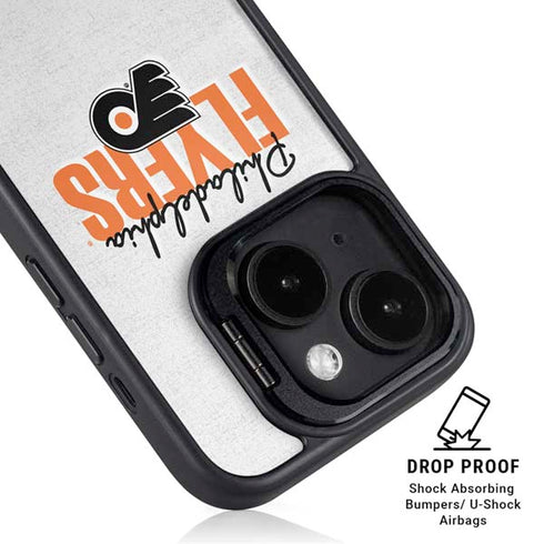 NHL Philadelphia Flyers Script iPhone 15 Kickstand Case