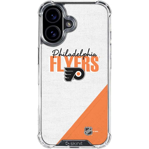 NHL Philadelphia Flyers Script iPhone 16 Plus Clear Case