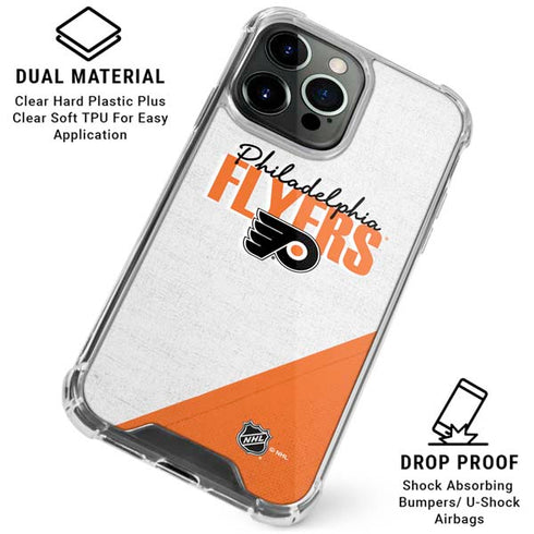 NHL Philadelphia Flyers Script iPhone 16 Pro Max Clear Case