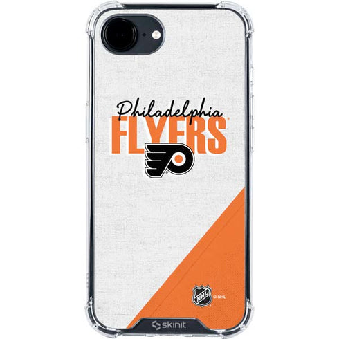 NHL Philadelphia Flyers Script iPhone 16e Clear Case
