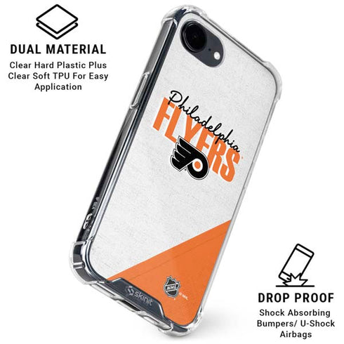 NHL Philadelphia Flyers Script iPhone 16e Clear Case
