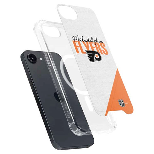 NHL Philadelphia Flyers Script iPhone 16e MagSafe Case