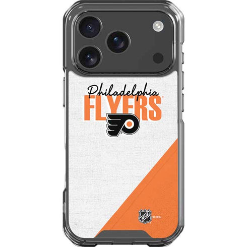 NHL Philadelphia Flyers Script iPhone 18 Pro Clear Case