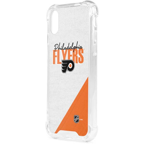 NHL Philadelphia Flyers Script iPhone XS Clear Case