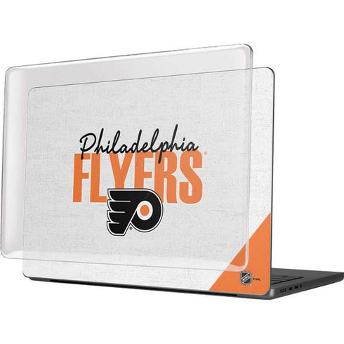 NHL Philadelphia Flyers Script MacBook Pro 14in (2021-24) Case plus Skin