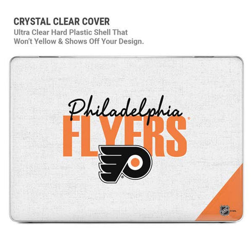 NHL Philadelphia Flyers Script MacBook Pro 14in (2021-24) Case plus Skin