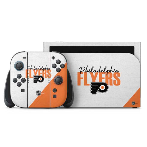 NHL Philadelphia Flyers Script Nintendo Switch 2 (2025) with Joy-Con Skin