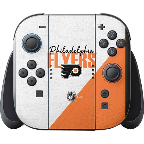 NHL Philadelphia Flyers Script Nintendo Switch 2 (2025) with Joy-Con Skin