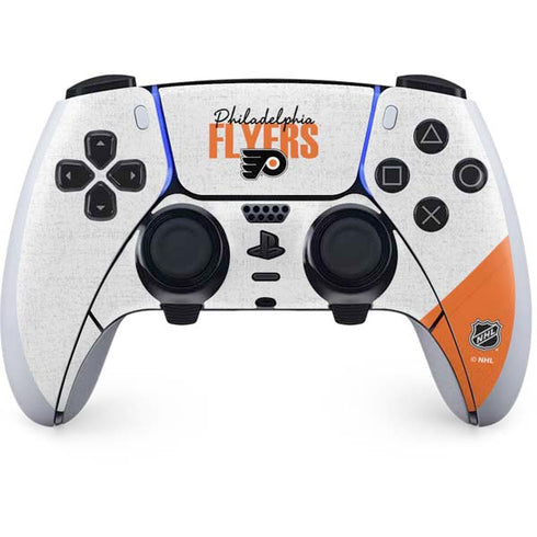 NHL Philadelphia Flyers Script PS5 DualSense Edge Pro Controller Skin
