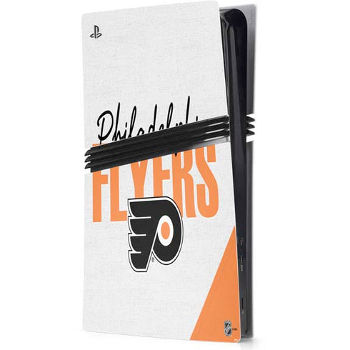 NHL Philadelphia Flyers Script PS5 Pro Console Skin