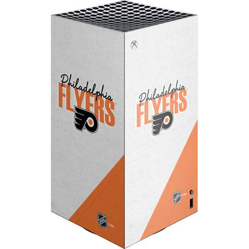 NHL Philadelphia Flyers Script XBox Series X Digital Edition Console Skin