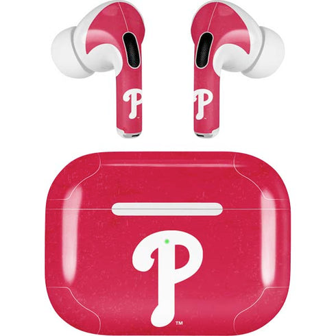MLB Philadelphia Phillies - Solid Distressed AirPods Skins