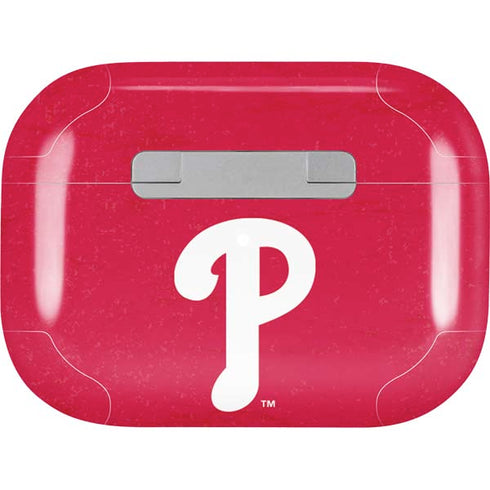 MLB Philadelphia Phillies - Solid Distressed AirPods Skins