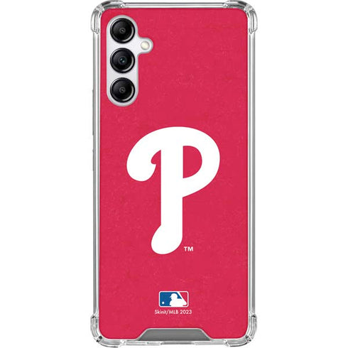 MLB Philadelphia Phillies - Solid Distressed Gabb Phone 4 Clear Case