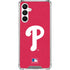 MLB Philadelphia Phillies - Solid Distressed Galaxy A16 5G Clear Case
