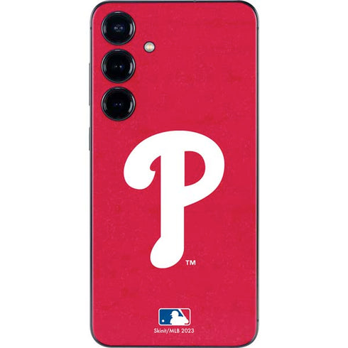 MLB Philadelphia Phillies - Solid Distressed Galaxy A16 5G Skin