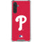 MLB Philadelphia Phillies - Solid Distressed Galaxy A17 Clear Case