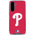 MLB Philadelphia Phillies - Solid Distressed Galaxy A36 5G Clear Case