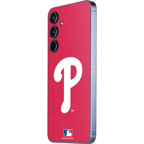 MLB Philadelphia Phillies - Solid Distressed Galaxy A36 5G Skin