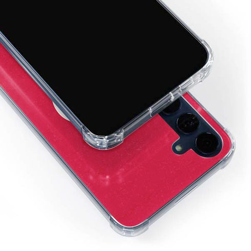 MLB Philadelphia Phillies - Solid Distressed Galaxy A55 5G Clear Case