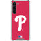 MLB Philadelphia Phillies - Solid Distressed Galaxy S24 FE Clear Case