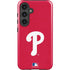 MLB Philadelphia Phillies - Solid Distressed Galaxy S25 Impact Case