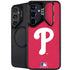 MLB Philadelphia Phillies - Solid Distressed Galaxy S25 Kickstand Case