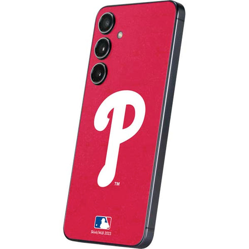 MLB Philadelphia Phillies - Solid Distressed Galaxy S24 Plus Skin
