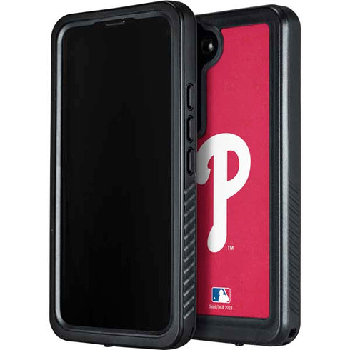 MLB Philadelphia Phillies - Solid Distressed Galaxy S24 Plus Waterproof Case