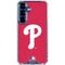 MLB Philadelphia Phillies - Solid Distressed Galaxy S25 Clear Case