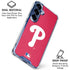 MLB Philadelphia Phillies - Solid Distressed Galaxy S25 Clear Case