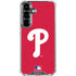 MLB Philadelphia Phillies - Solid Distressed Galaxy S26 Plus Clear Case