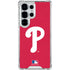 MLB Philadelphia Phillies - Solid Distressed Galaxy S26 Ultra Clear Case