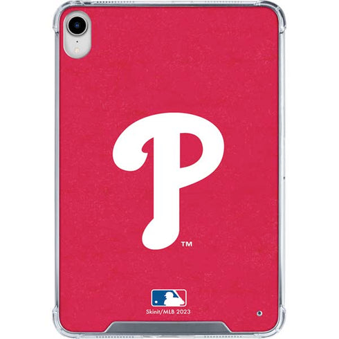 MLB Philadelphia Phillies - Solid Distressed iPad 11th Gen (2025) Clear Case